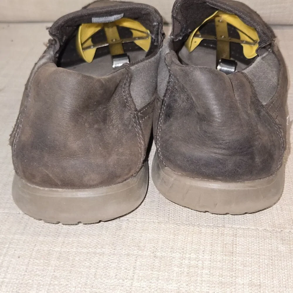 Crocs Canvas Santa Cruz Loafers Slip On Shoes Mens Size  12 Brown
